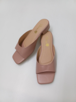 Annel Beatrice in Old Rose - 1 inch heel sandals Square Design