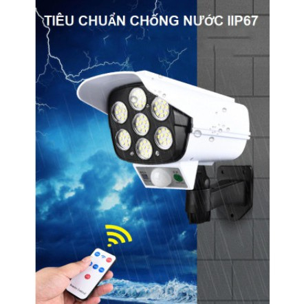 Đèn LED Mô Phỏng Camera Năng Lượng Mặt Trời - Chống Nước Điều Khiển Từ Xa An Ninh Hiệu Quả