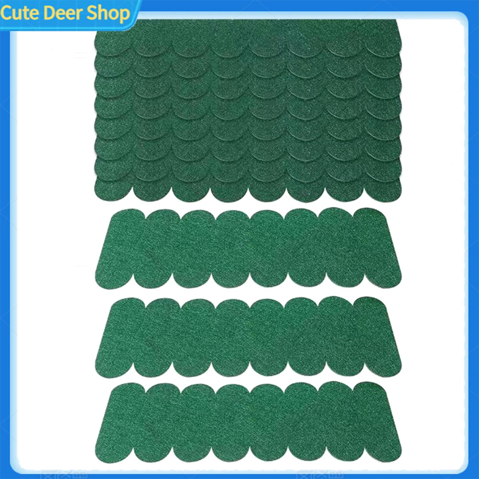 Cute Weatherproof Roof Tiles Felt Roof Shingles 21/32/53 Pcs Mini Self-adhesive Waterproof Roofing Felt Shingles for Bird House Nesting Box Diy Small Roof Repair Cuttable and Durable Roof Felt Sheets - 7