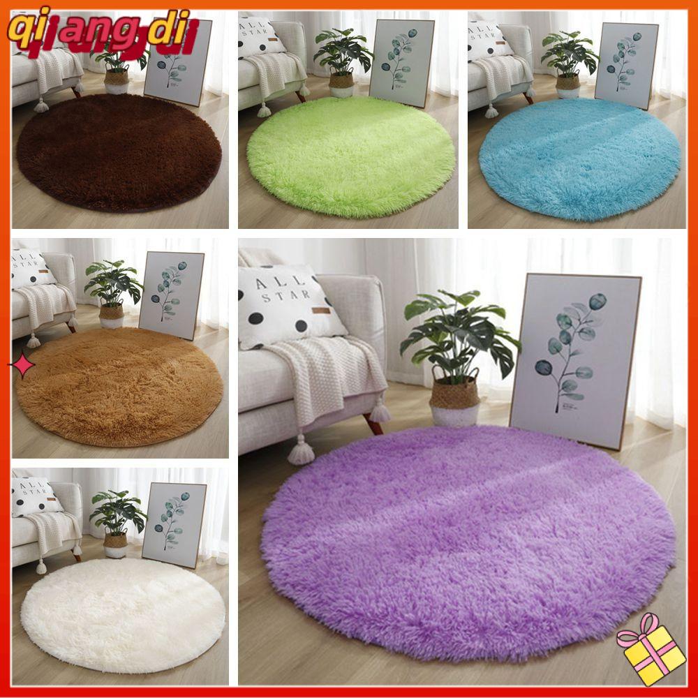 QIANGDI Dày Thảm phòng khách Sang trọng mềm mại Chống trượt Thảm lông Chất lượng cao Màu trơn Thảm tròn xù lông mịn Dành cho phòng khách trang trí nhà cửa phòng ngủ
