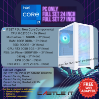 FULL SET GAMING DESKTOP PC Intel Core i7 RTX3050 CPU DOTA2 CSGO PUBG FORTNITE 1st Player