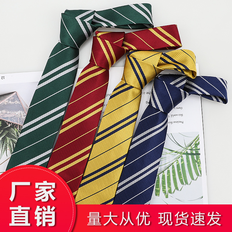 【ye】 Harry Potter Tie Men And Women Jk Snake House Slaitelinggrando Findor Ravenclaw Hutchpudge Dk T