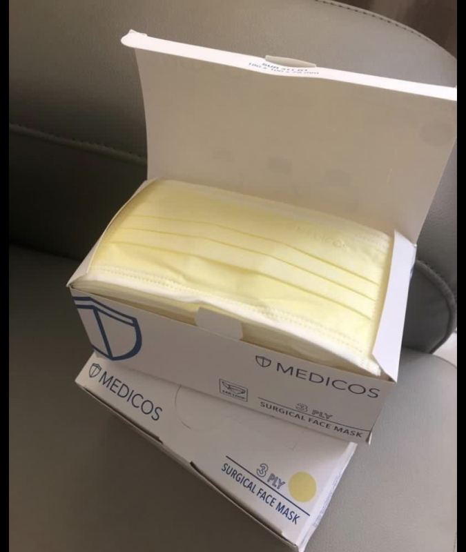 Buy Medicos 3 Ply Disposable Masks - 50 Pieces in Box Singapore