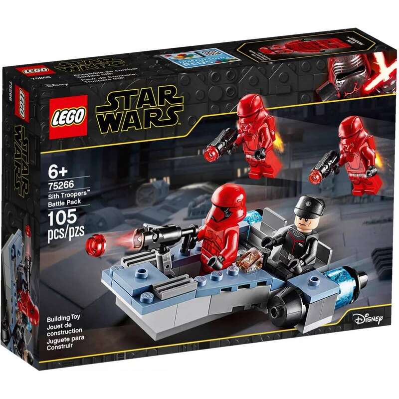 Chính hãng LEGO® Bộ chiến đấu Troopers 75266, sĩ quan cấp một, Trooper và 2 minifigure Sith Jet Trooper, 105 mảnh