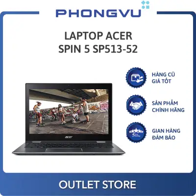 Laptop Acer Spin 5 SP513-52N-556V (NX.GR7SV.004) (Xám) - Laptop cũ