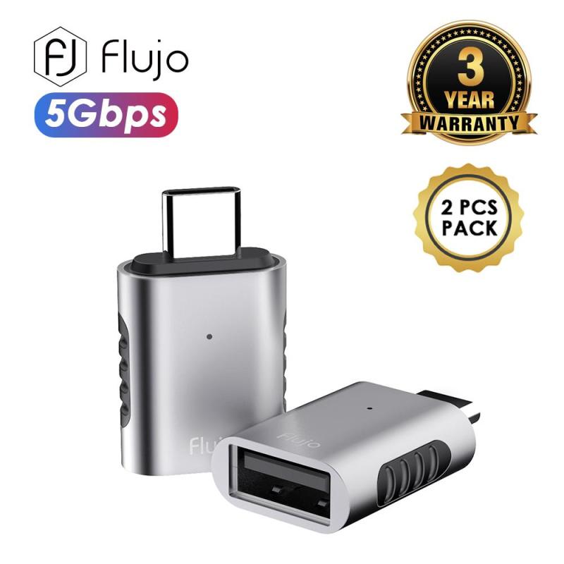 Flujo AH-62 Grey AH-62 USB C to USB3.0 Grey (2 PCs Packaging) PassionHome.sg Passion Home