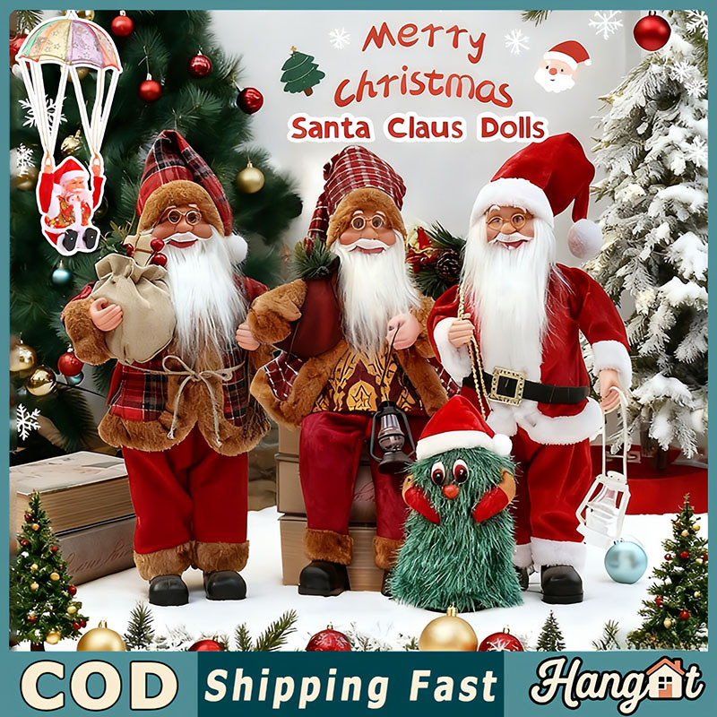Classic Standing Santa Claus Doll Christmas Home Decoration Christmas Ornament Sinterklass New Year ha…