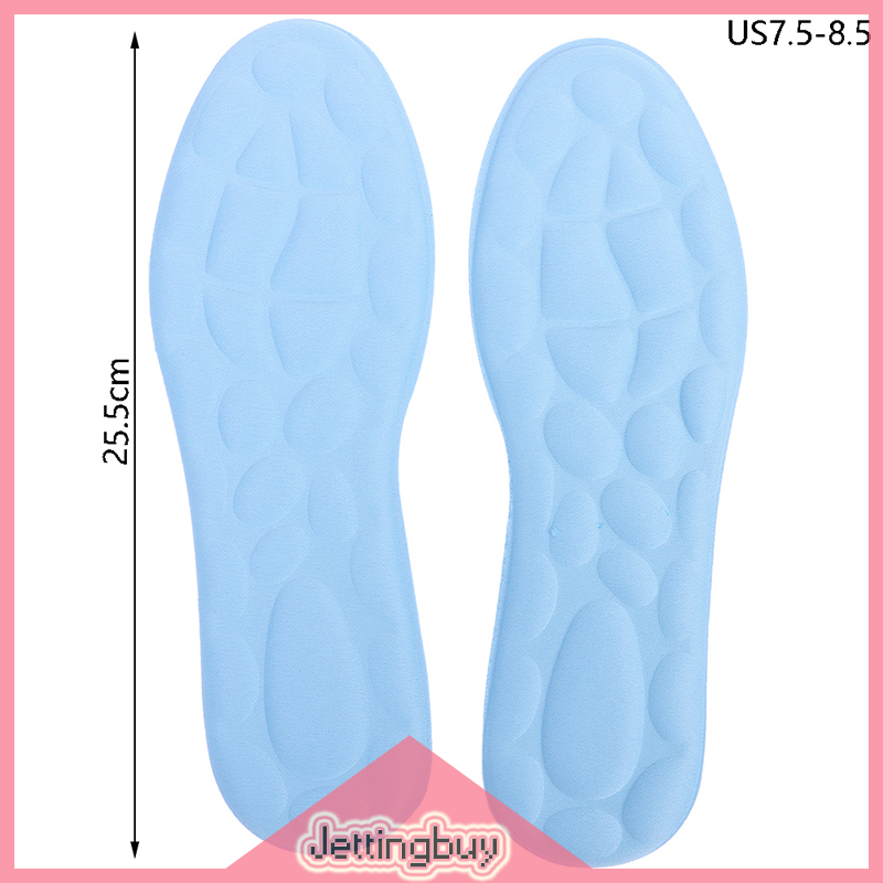 Jettingbuy Flash Sale 1 Pair Of 4D Massage Memory Foam Insoles For Shoes