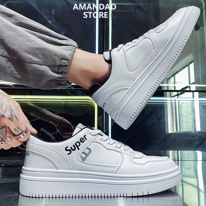 QiaoYiLuo men's shoes, knitted casual shoes, Korean version running shoes, light fashion shoes, sneakers men ราคา 309 บาท*ส่งฟรี