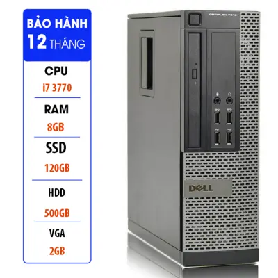 [Trả góp 0%]Cây máy tính để bàn Dell Optiplex Core i7 3770 - i5 - i3 - Ram 8GB - SSD 120GB - HDD 500GB - VGA 2GB.Chơi game CF LOL Fifa BUPG MOBILE siêu mượt.Dùng đồ họa autocad PTS 3D max chuyên nghiệp chạy bền bỉ 24/24.