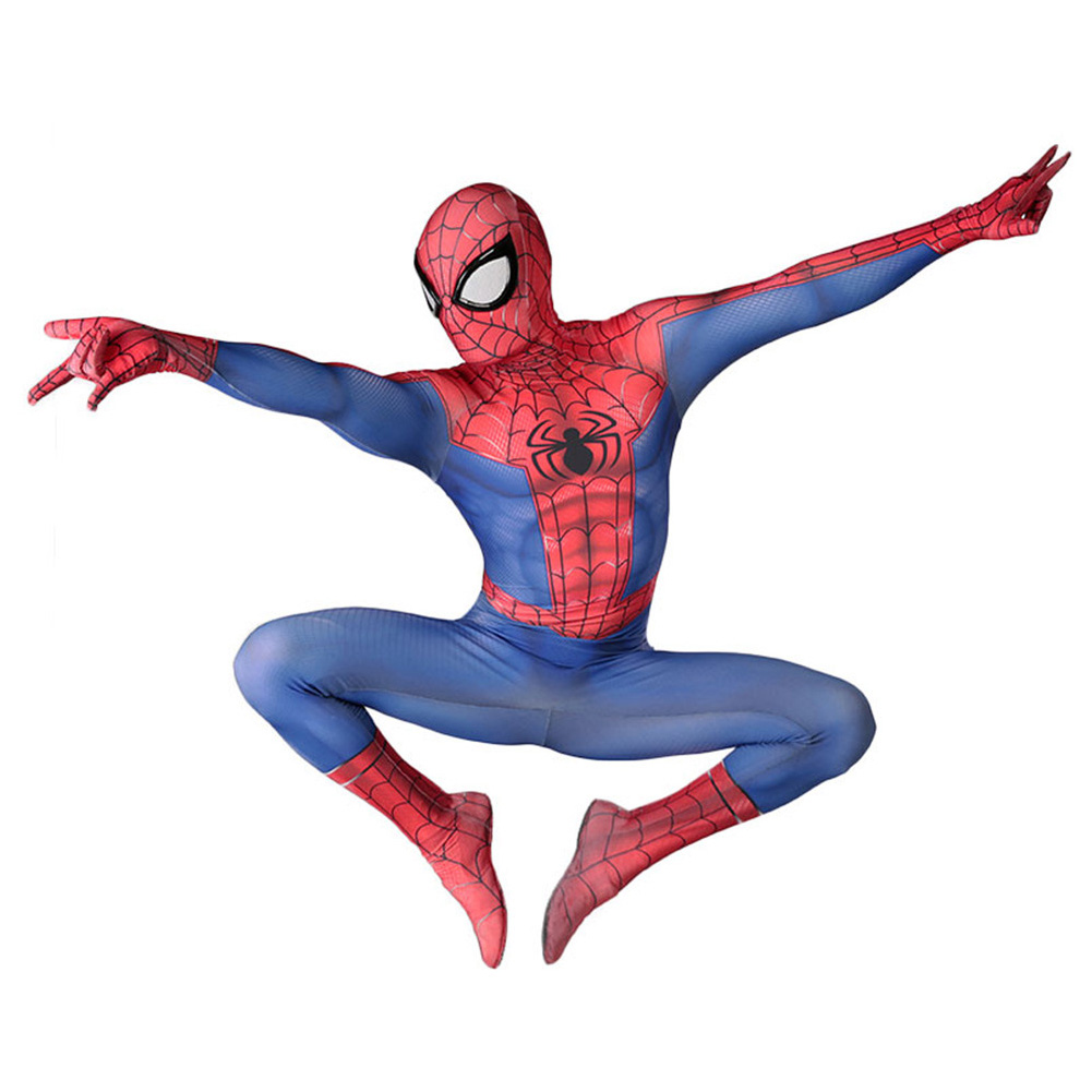 Spiderman Trang Phục Cosplay 3D áo liền quần in Bộ đồ zentai hóa trang