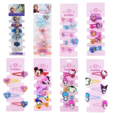 Frozen 2 Princess My Little Pony Hair Accessories Gift Pack Hair Ties Clips Rubber Bands For Baby Kids Toddlers Girls