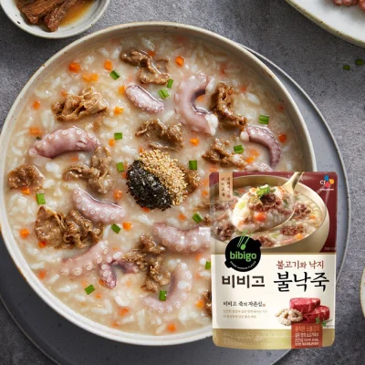 [BIBIGO]Bulgogi & Small Octopus Porridge 450g bibigo porridge Abalone porridge CJ bibigo bibigo food korea food k-food korea soup korean food