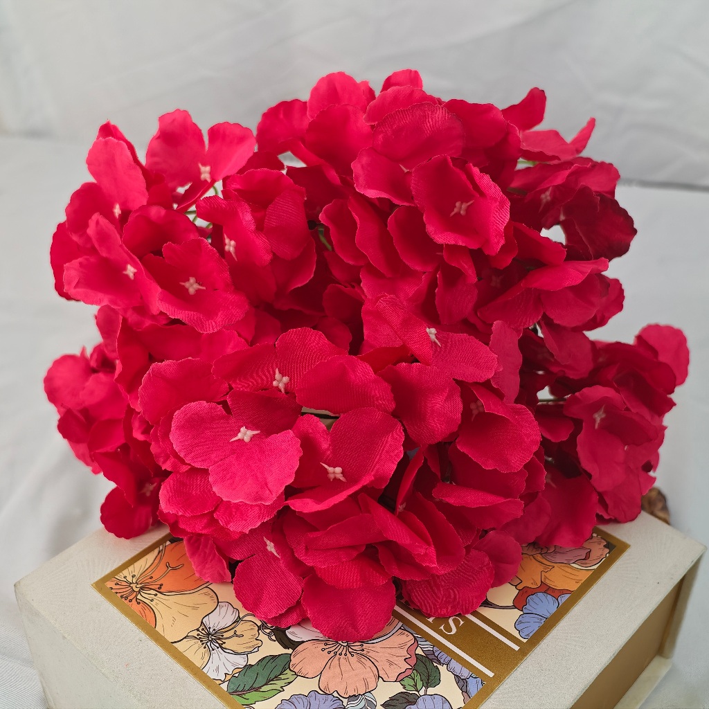 KOREAN Bunga Hortensia Jumbo Artificial hydrangea dekorasi 5 cabang dekorasi wedding dan dekorasi kamar