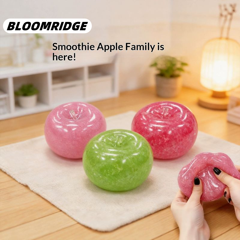 Bloomridge Large Apple Squeeze Toy, Reduces Stress, Slow Bubble Formation, Fun and Develops Senses for All Ages. ราคา 47 บาท*ส่งฟรี