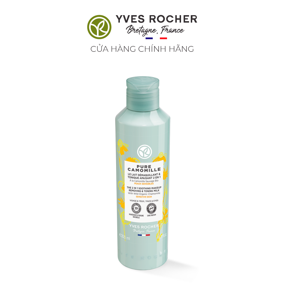Nước tẩy trang Yves Rocher Pure Camomille Makeup Remover 200 ml