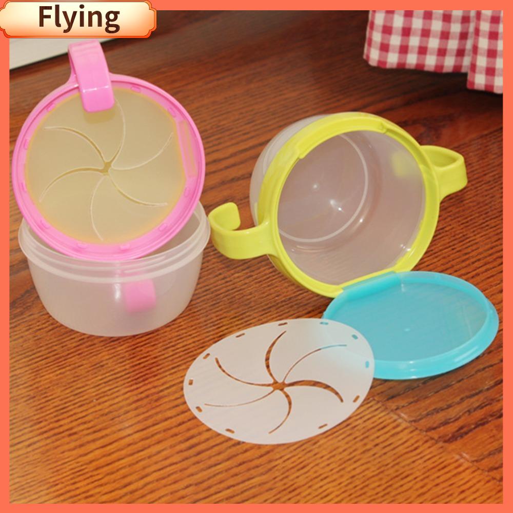 FLYING Double Handle Plastic Storage Box Snack Cup Snack Container Anti