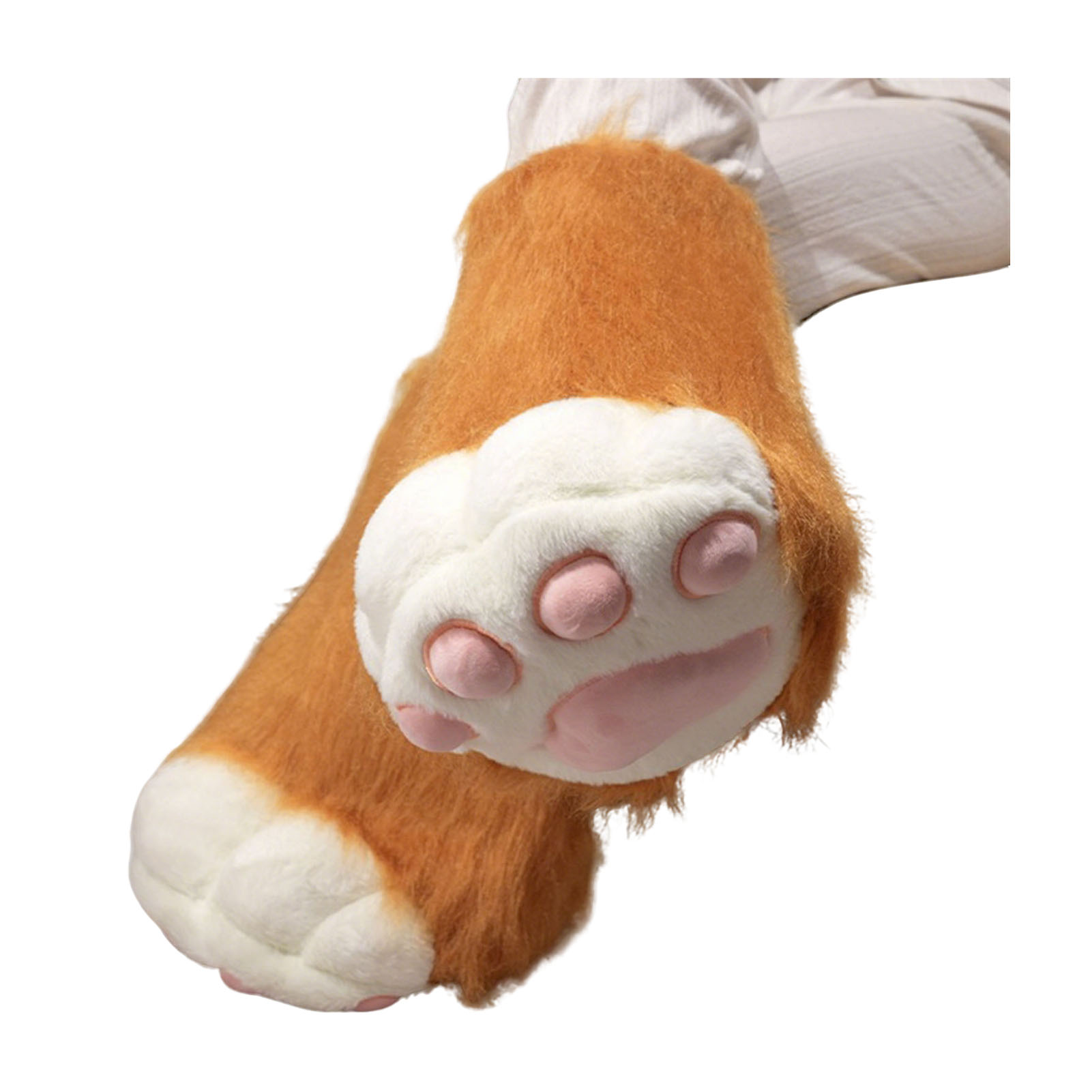 Sanwood® Cosplay Animal Paws Soft Plush Paw Shoe 1pc Cute Plush Animal Paw Gloves Furry Cat Paw Cosplay Accessories Soft Fuzzy Boot Gloves for Costume Parties Animal Theme Events Halloween and Role Play