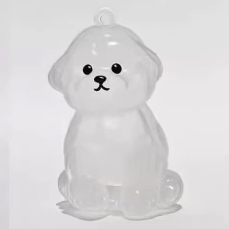 PICOK Rõ ràng Puppy tóc tưởng niệm lưu niệm viên nang pet của chó lông container tự làm mặt dây chuyền Keychain trang trí vật nuôi những người yêu thích nhà hiển thị Quà Tặng - 2
