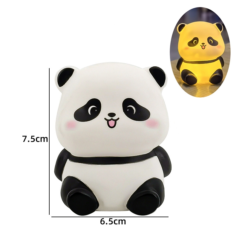 Cartoon Panda Night Lamp Bedroom Desktop Ornament Birthday Gift Supplies