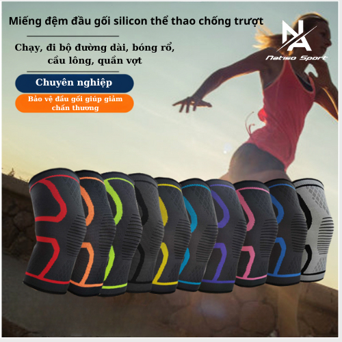 Băng Bảo Vệ Đầu Gối Thể Thao Bó Gối Co Giãn Đàn Hồi Cao Cấp Tập Gym Thể Hình Bóng Đá Cầu Lông Bóng Chuyền Bóng Rổ
