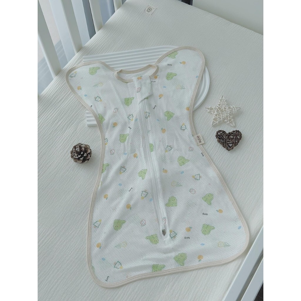 NHỘNG CHŨN XUẤT HÀN THÔNG HƠI MÁT MỀM KHÓA 2 CHIỀU CO GIÃN HỌA TIẾT ĐÁNG YÊU cho bé 3 - 7kg