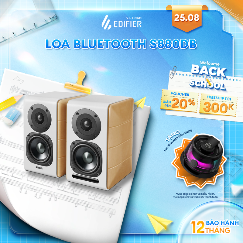 Loa bluetooth v5.0 edifier s880db | hệ thống âm thanh hi-fi | điều khiển từ xa | hỗ trợ tín hiệu âm thanh kỹ thuật số | bảo hành 24 tháng.