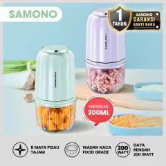 SAMONO Mini Food Chopper Multifungsi 200 Watt Kapasitas 300ml Garansi Ganti Baru 1 Tahun SW-C150S