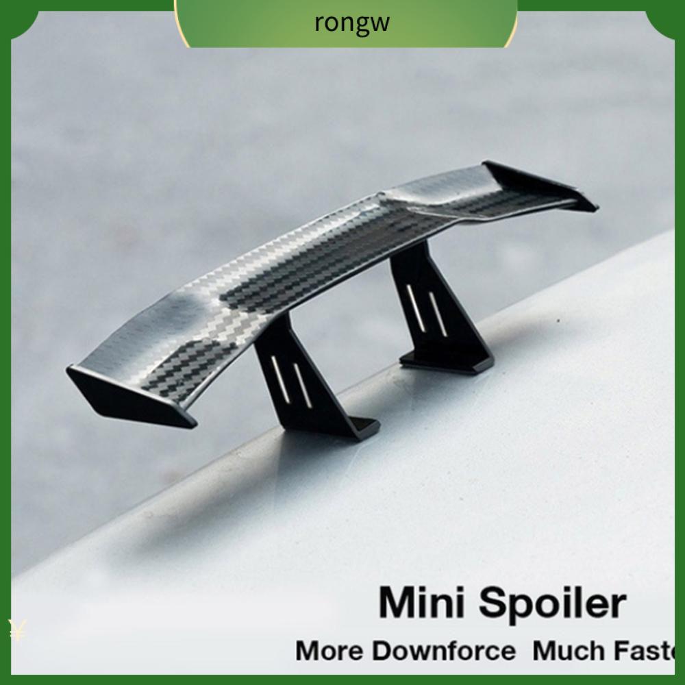 RONGW Cung cấp ô tô Màu đen ABS Sợi carbon Trang trí đuôi xe Cánh thân sau Spoiler nhỏ