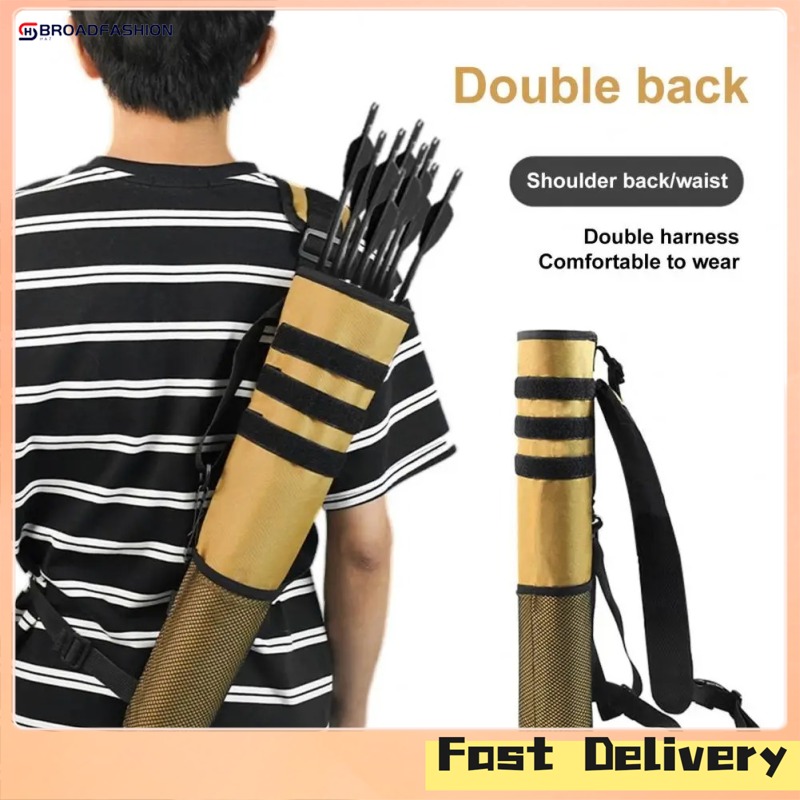Broadfashion Archery Arrow Quiver, Compound Recurve Bow Practice Target Oxford Cloth Storage Bag, Back And Hip Dual-Use Style, Outdoor Arrow Tube, Large Capacity Arrow Bag ราคา 141 บาท*ส่งฟรี