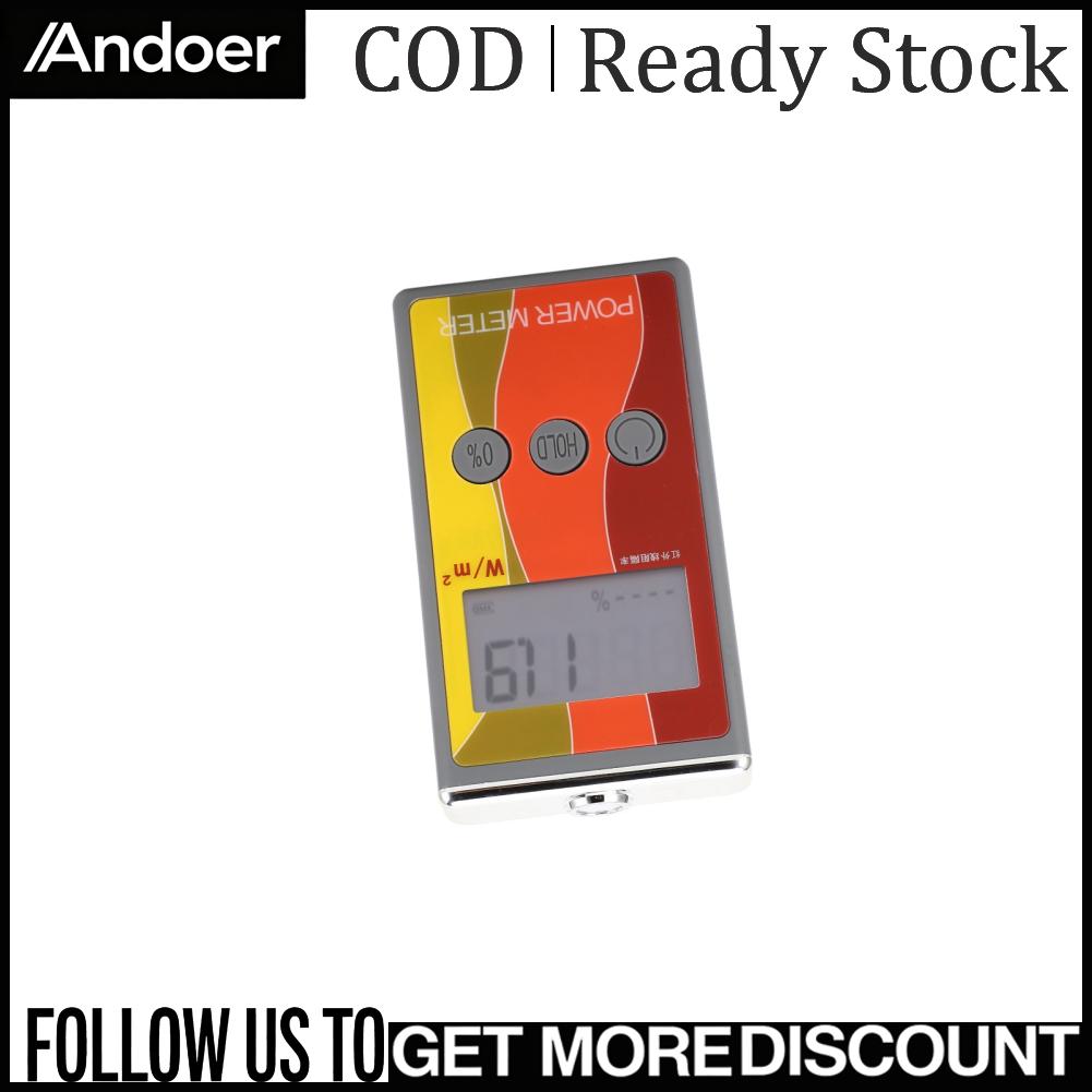 Andoer เครื่องตรวจจับการปฏิเสธ IR เครื่องวัดการแผ่รังสีอินฟราเรด Universal 1000-1700 Nm 0-40000W/m2 มือถือสำหรับ Buildling สำหรับรถฟิล์มฉนวน ราคา 1,976 บาท*ส่งฟรี