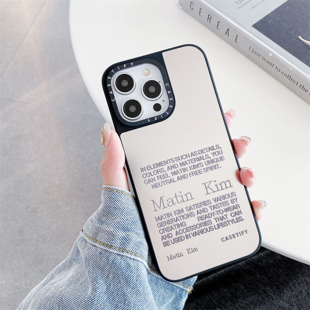 CASETiFY Matin Kim Denim Pattern Shockproof Mirror with