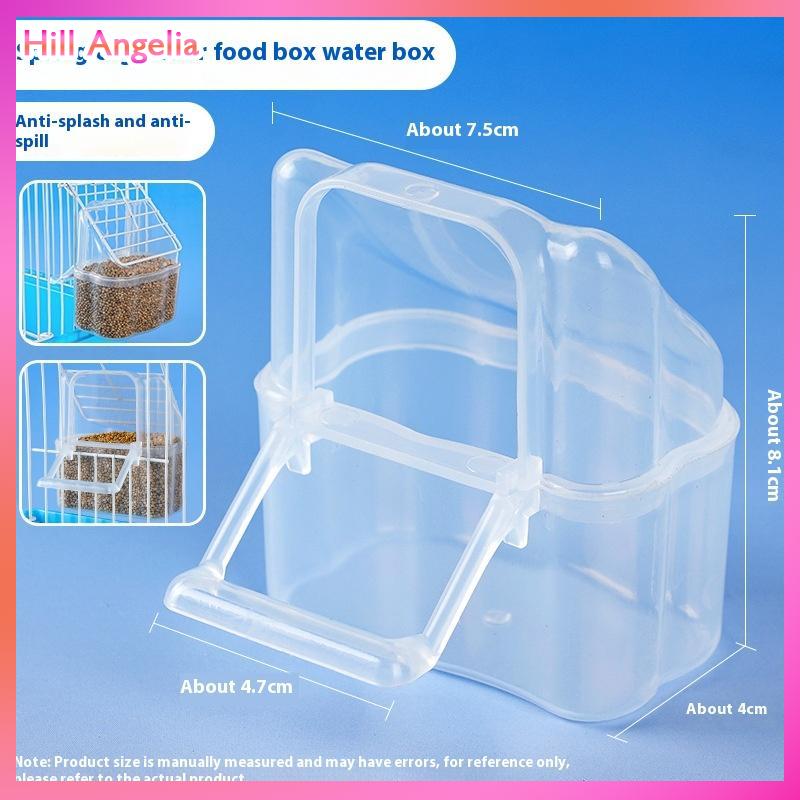 [Hill Angelia] Công suất lớn chim trung chuyển Hộp chống giật gân chim thực phẩm quả bền Vẹt ăn hộp cho chim vừa nhỏ - 7