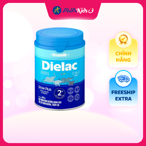 Sữa bột Dielac Grow Plus 2+ (sữa non) 850g (2 - 10 tuổi) dành cho trẻ suy dinh dưỡng, thấp còi