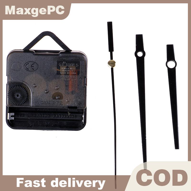 MaxgePC Bộ phận Phụ Kiện Cơ cấu chuyển động thạch anh Đồng hồ treo tường thay thế tự làm đồ sưu tầm
