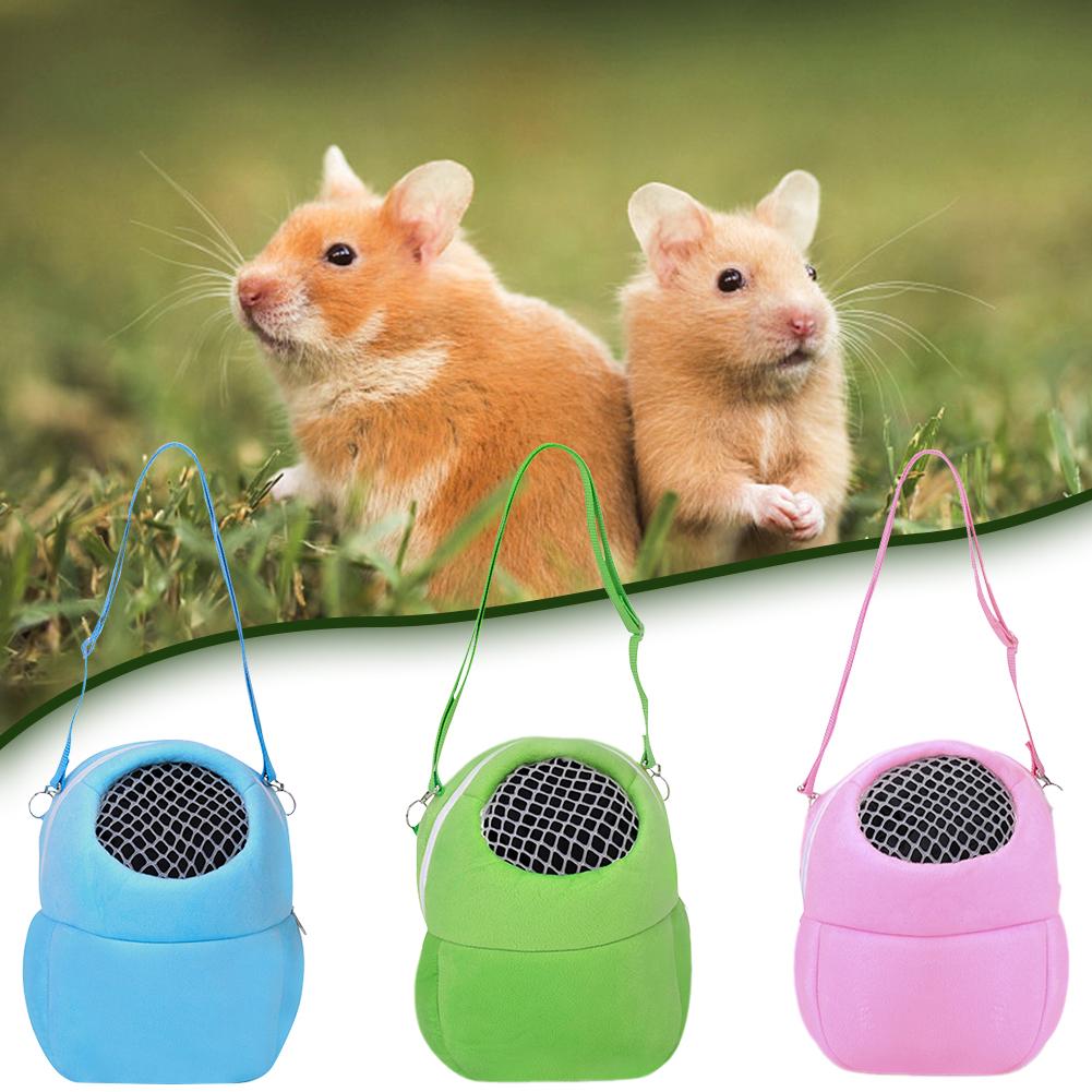 Small Pet Portable Carrier Bag Sponge Nest Mesh Breathable Shoulder Bird For Hamster Carrier Bag D3B2