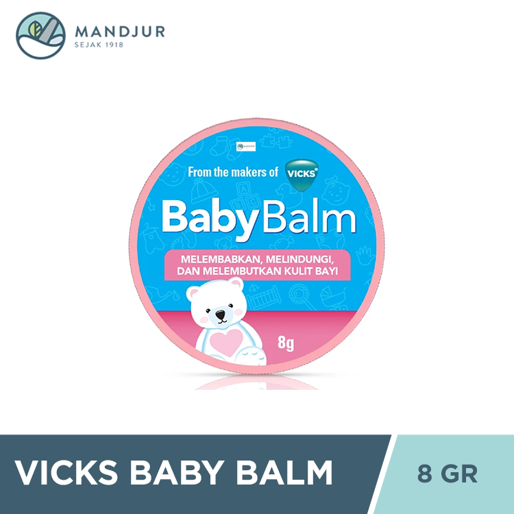 Vicks Baby Balm 8 gram - Balsem Untuk Bayi diatas 3 Bulan