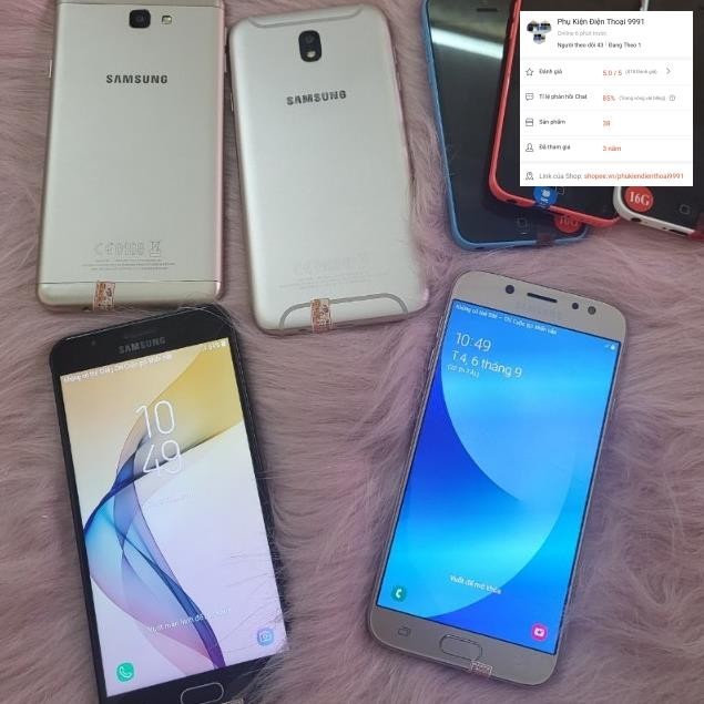 Điện thoại Samsung J7pro và J7prime thanh lý. máy Ram 3G. Bộ nhớ 32G. đẹp 97%. BẢO HÀNH 06 THÁNG