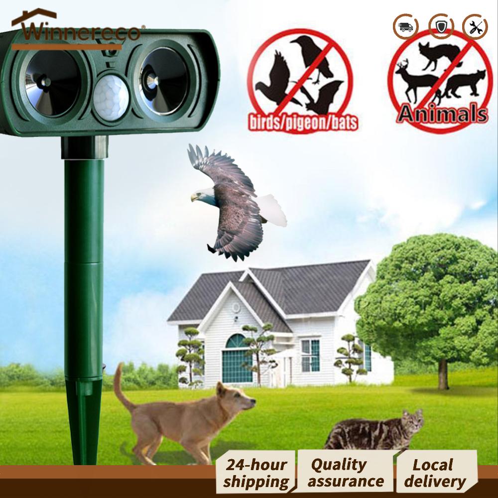 [Winnereco Flagship Mall]เครื่องไล่สัตว์อัลตราโซนิกกันน้ำพลังงานแสงอาทิตย์สำหรับสวนและบ้านใช้งานยาวนานและประหยัดพลังงาน ราคา 239 บาท*ส่งฟรี