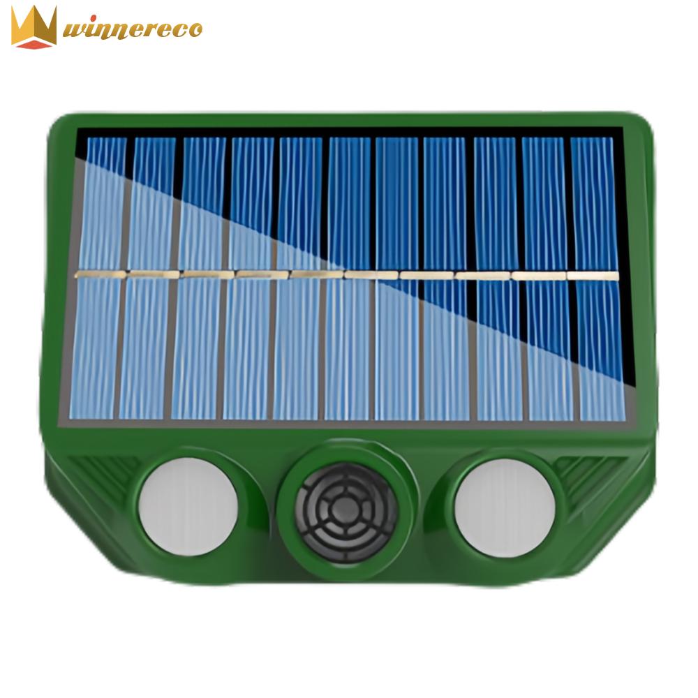 【HOT】Solar Powered Ultrasonic Animal Repellent 500mAh Animal Repellent Scarer with Red White Flash Light for Garden Yard Farm ราคา 194 บาท*ส่งฟรี