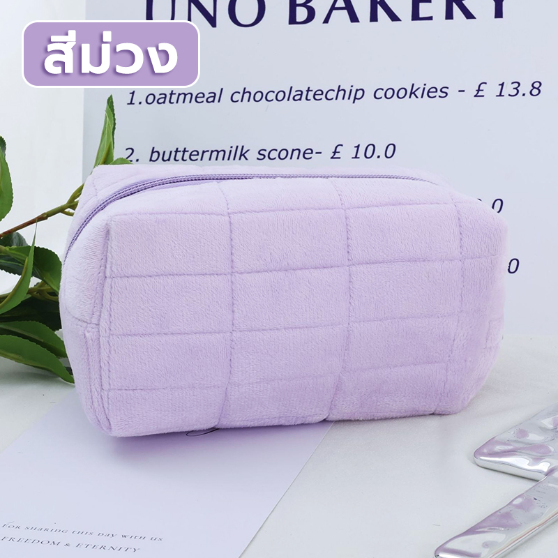 กระเป๋าเก็บเครื่องสำอาง กระเปาดินสอ ins หมอนกระเป๋าเครื่องสำอาง แบบพกพา cosmetic bag กระเป๋าเก็บเครื่องเขียน