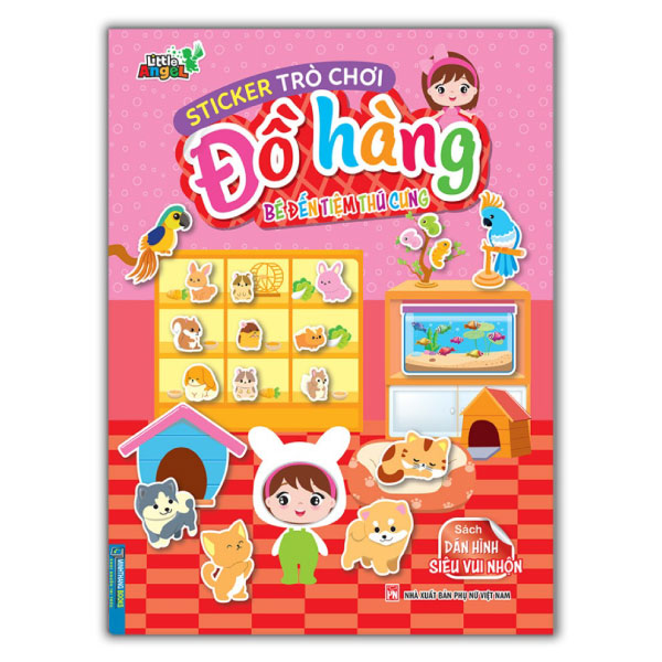 Fahasa - Sticker Trò Chơi Đồ Hàng - Bé Đến Tiệm Thú Cưng