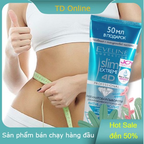 Kem tan mỡ, chống rạn eveline slim extreme 4d - nội địa nga 100%