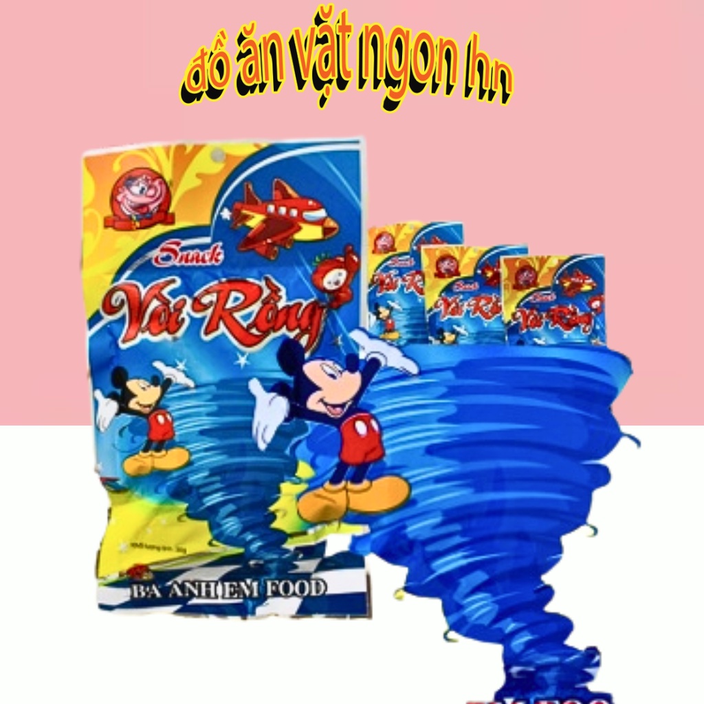Que cay snack vòi rồng ba anh em ăn vặt cổng trường ngon giá rẻ