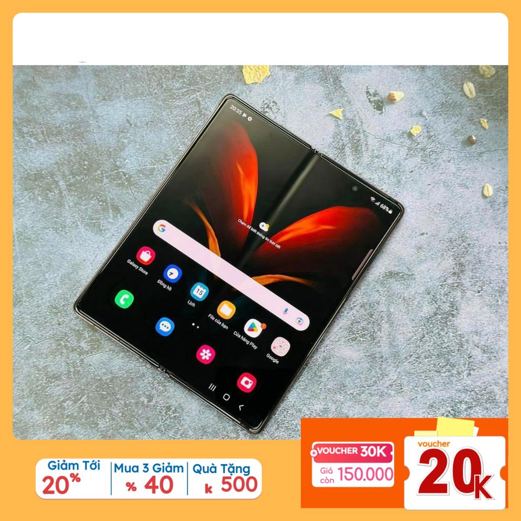 SALE 50% Điện thoại Samsung Galaxy Z Fold2 5G 256GB Bảo Hành 12 tháng New 100% Full Box