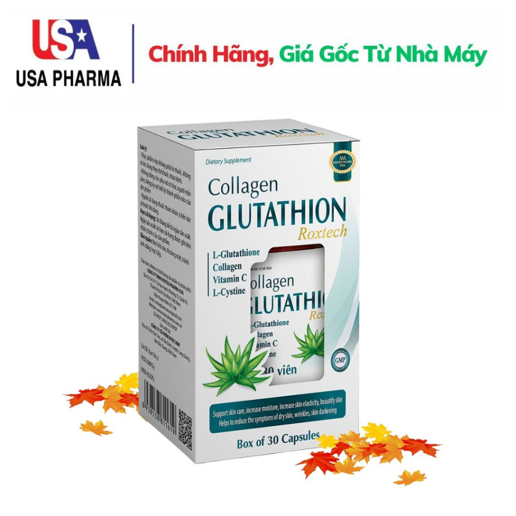 Collagen Glutathion ROXTECH, l-cystine, Vitamin E C đẹp sáng da