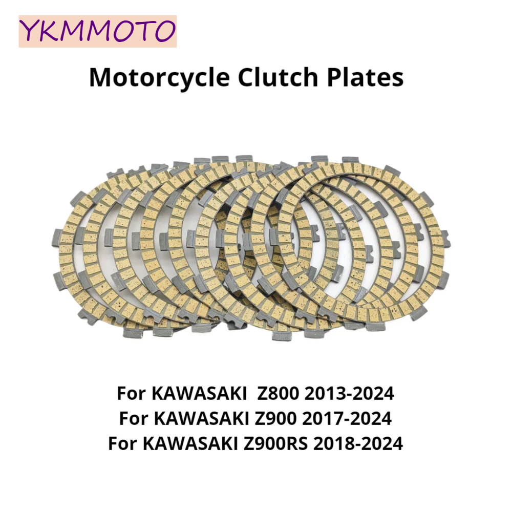 For Kawasaki Z800 2013 - 2024 Z900 Z900RS 2018 - 2024 Z 800 900 900RS Motorcycle Clutch Plate Friction Disc Kit