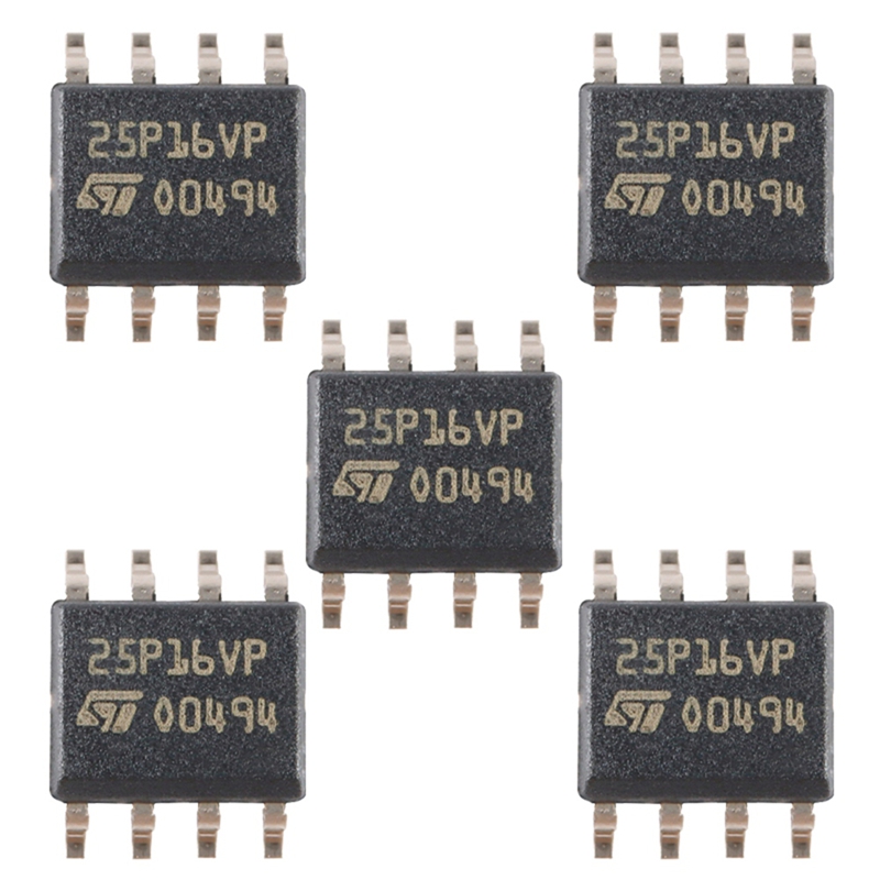 【Latest model】5pcs M25P16-VMN6TP Printing 25P16VP Memory Chip SOP-8 16Mb Memory Chip
