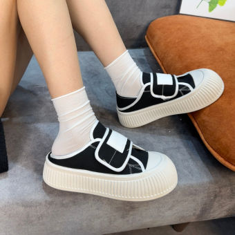 Giày thể thao nữ vải canvas quai dán Susan-566