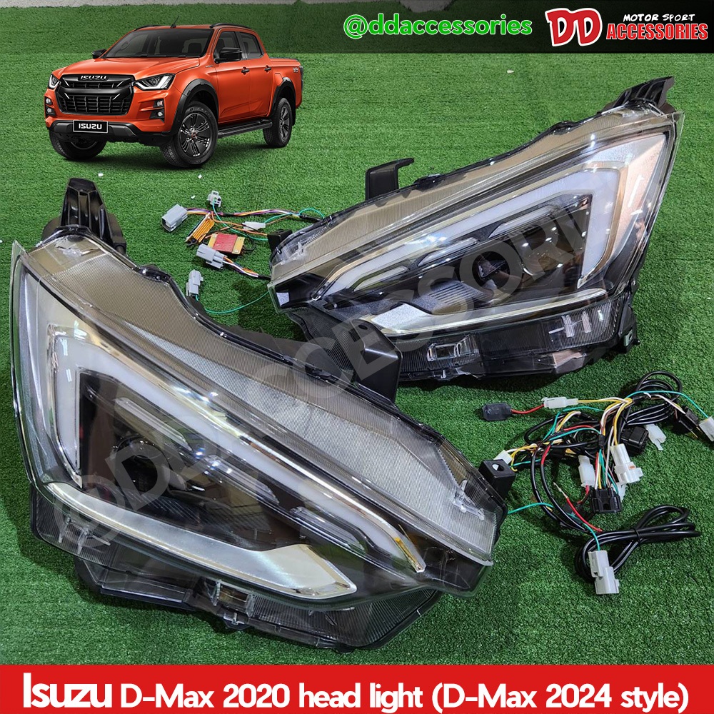 ไฟหน้า dmax 2020 2021 2022 ลาย Dmax 2024 ของใหม่ลายใหม่ ปลั๊กตรงรุ่น ใส่กับโฉมก่อนตัวใหม่ ราคา 12,257 บาท*ส่งฟรี